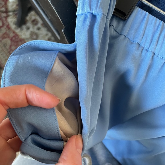 Robin Blue Silk Pants - Picture 4 of 8